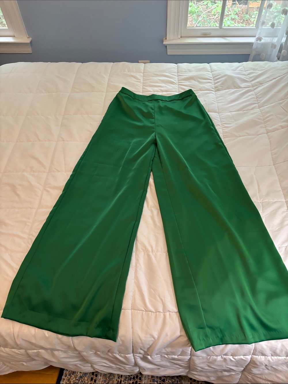 DO+BE Emerald Green Wide-Leg Women's Pants
